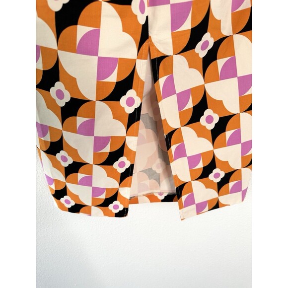 ANTHROPOLOGIE Printed Strapless Slim Ruched Dress Size Medium M - Picture 8 of 10